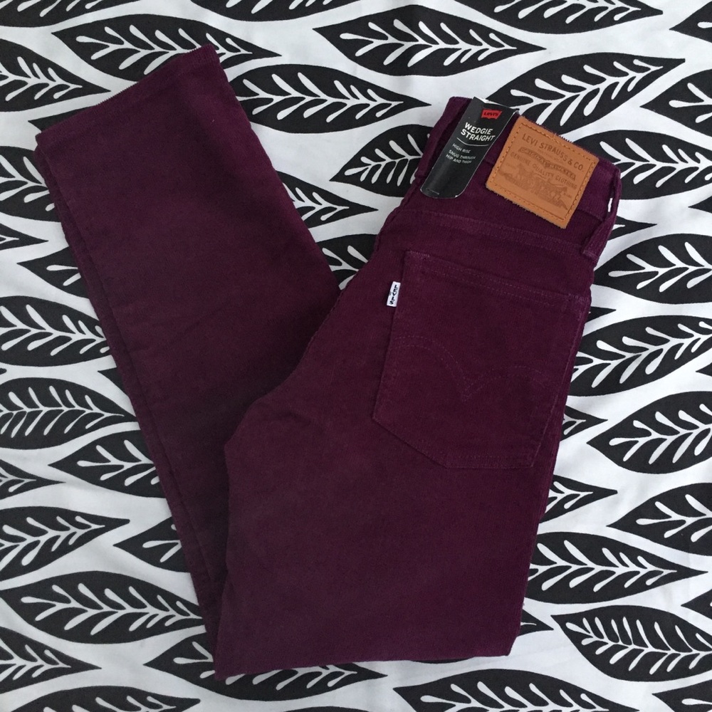 ☮️ High Rise Corduroy Vintage Wedgie Fit Levi’s - Picture 5 of 8